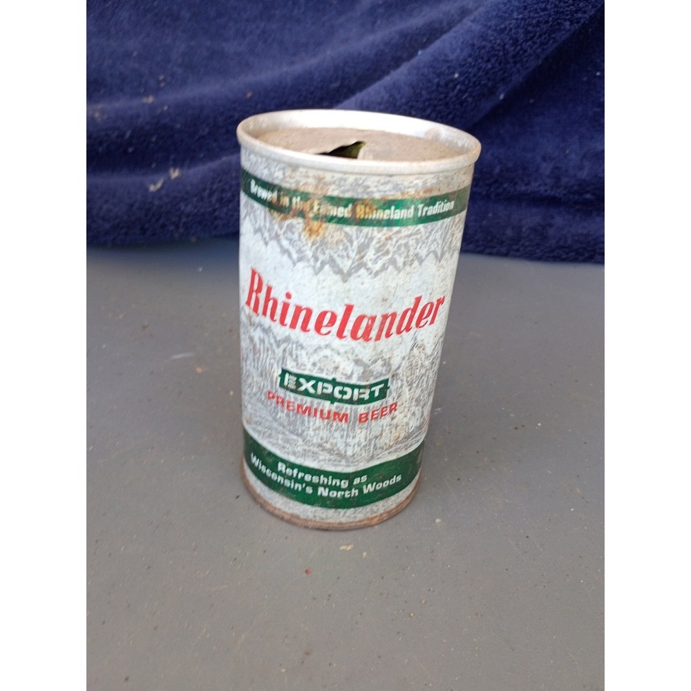 Rhinelander Export Premium Huber Brewing Co Steel Pull Tab 1950-70